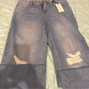 Classic Blue Distressed Women's Jeans